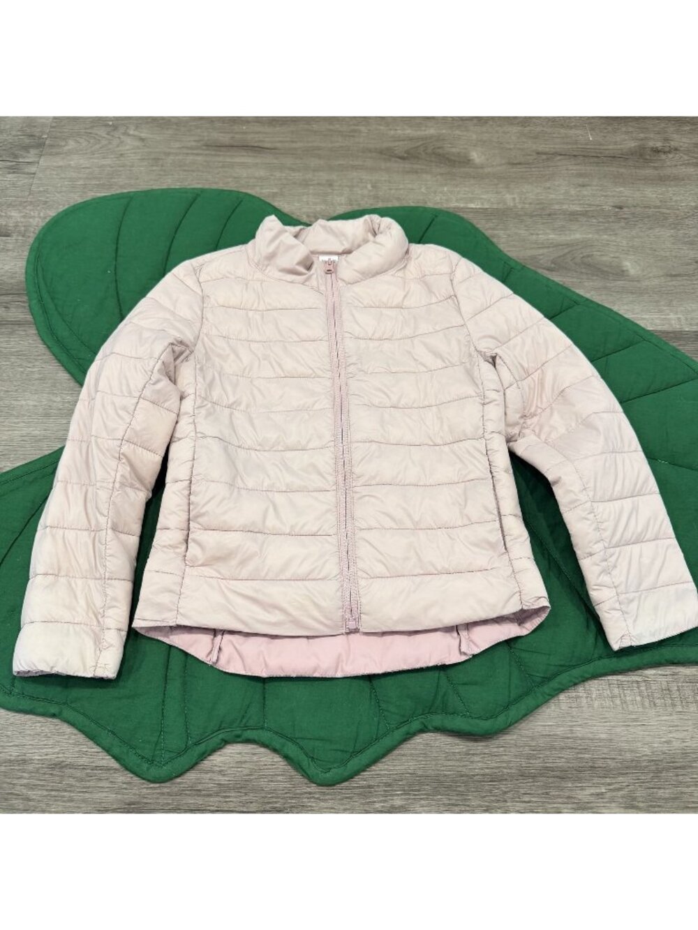Old Navy Active Girls XS 5 Pink Lightweight Puffer Jacker Full Zip